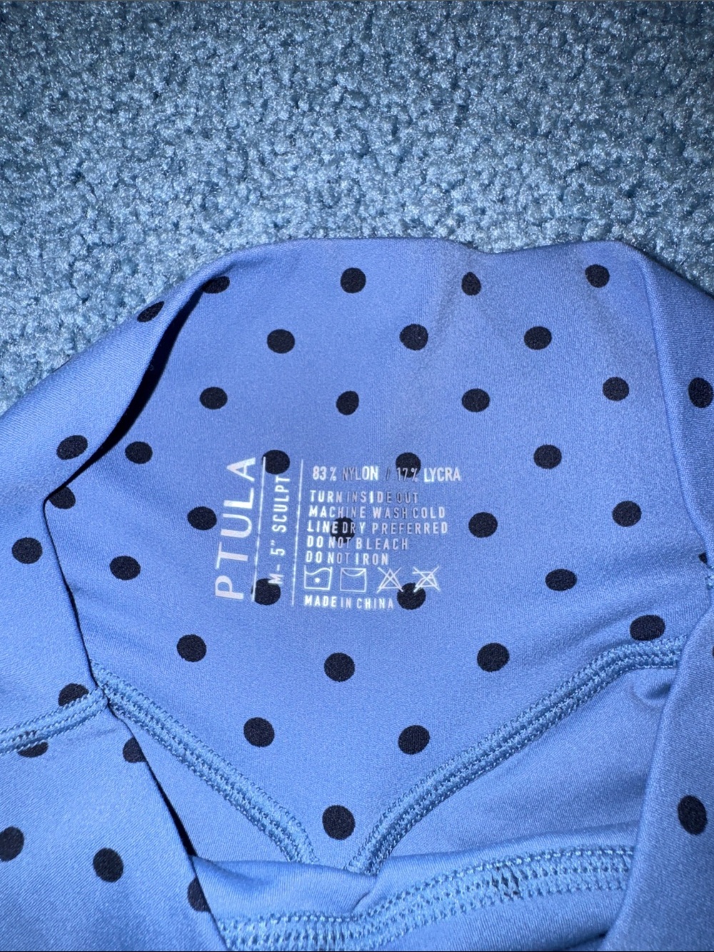 P'tula High-Waist Polka Dot Bike Shorts - Picture 2 of 3